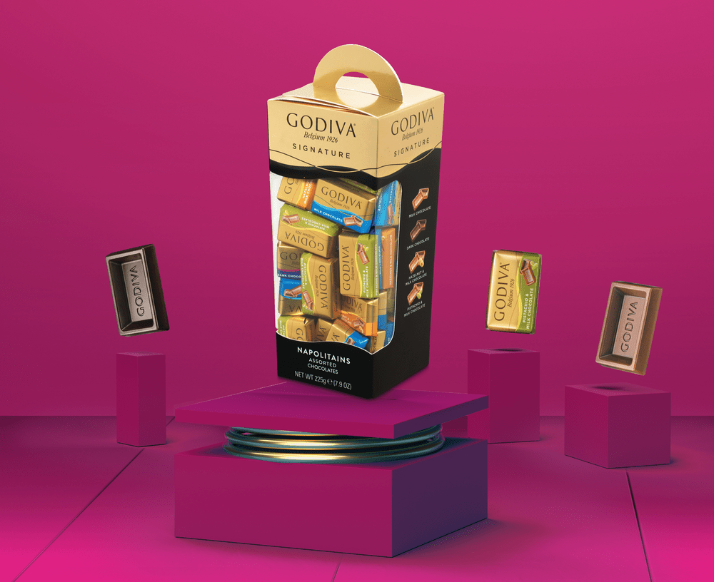 GODIVA NAPOLITAINS アソートチョコレート 450g 30箱 バレンタイン ゴディバ GODIVA ナポリタンgodiva napolitains