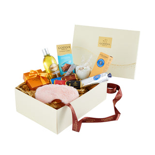 Luxus-Pflege und Schokoladen-Verwöhnbox