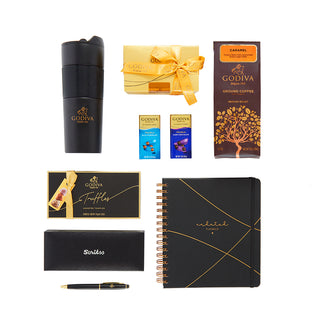 Elegant Chocolate and Office Essentials Box